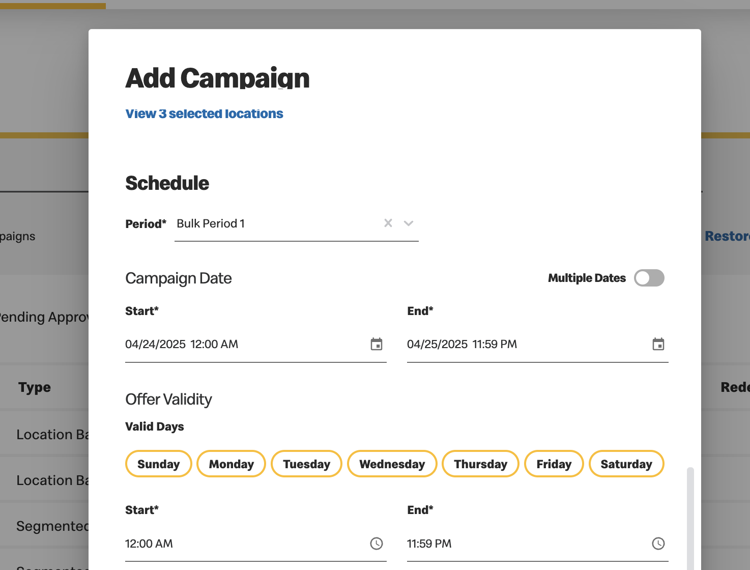 add campaign