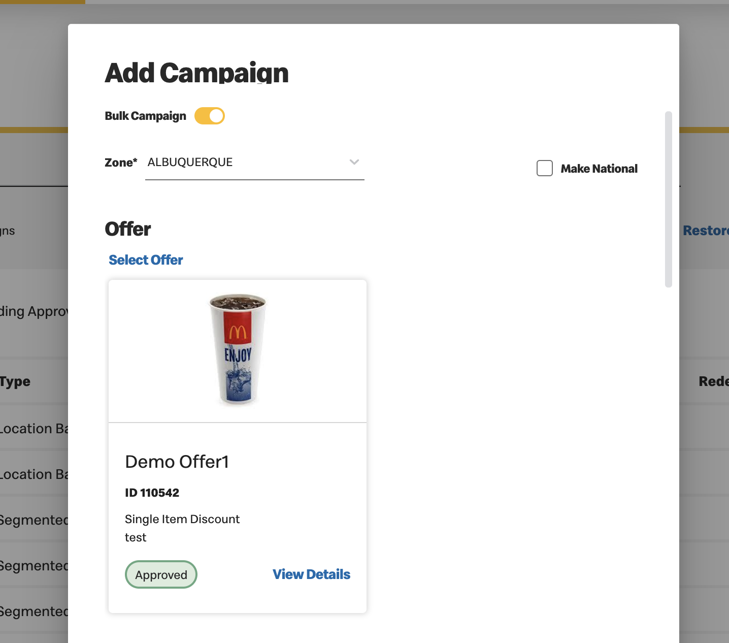 bulk campaign